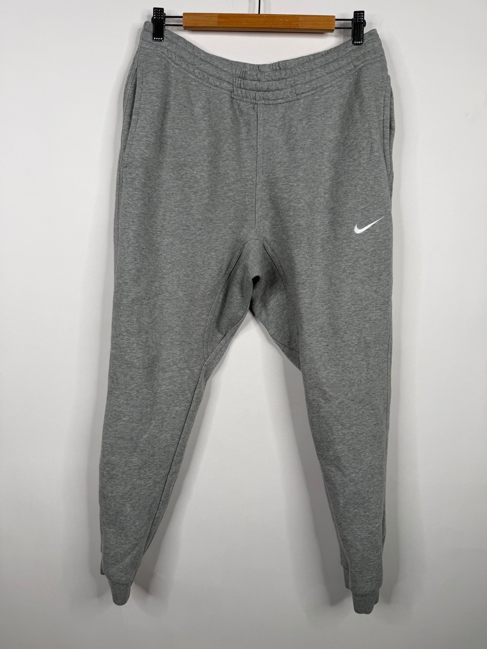 Nike Grey Heather Youth Swoosh Jogger Sweatpants